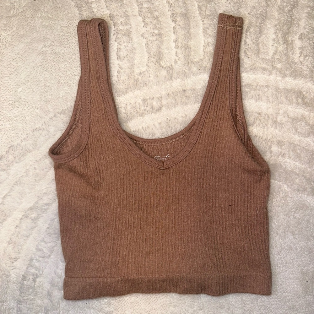 Brown tank top